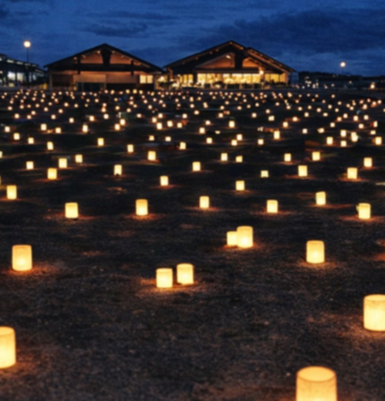 お知らせ写真：幻想的な夜景、ランタン祭り